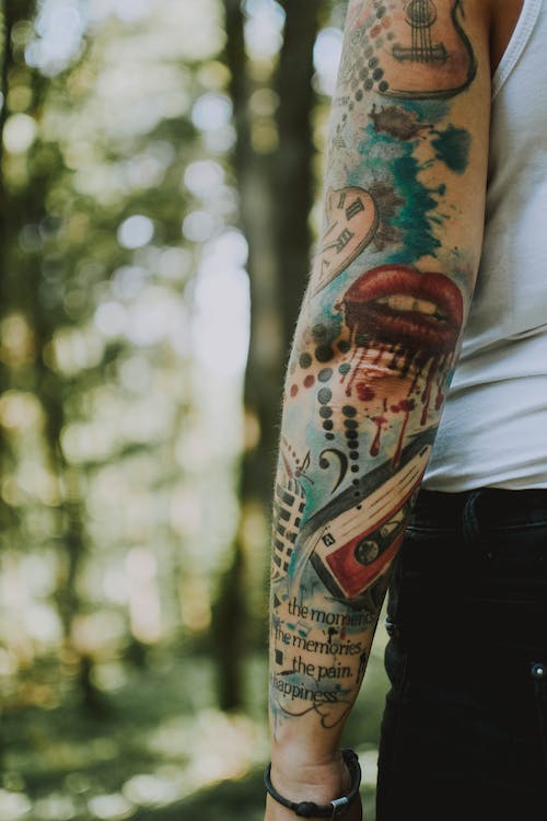 Tattoo mit Farben